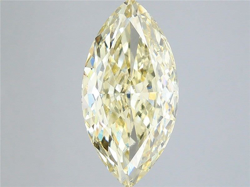 Marquise Fancy Yellow Lab-grown Diamond 4.51ct VS1 loose diamond