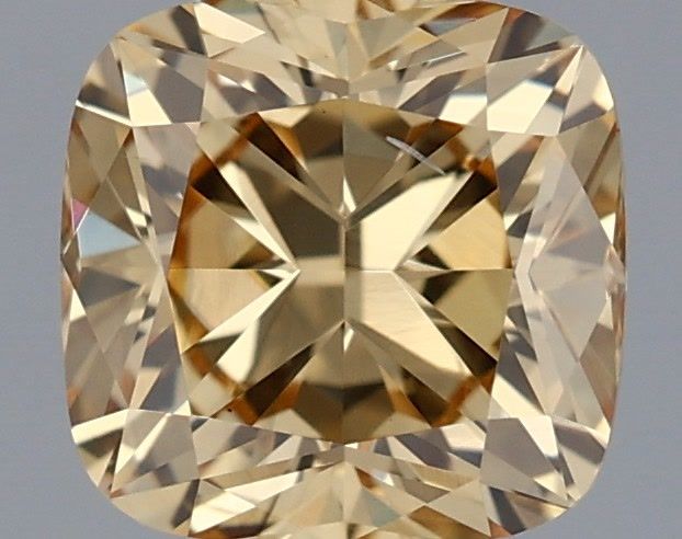 Cushion Fancy Intense Yellow Lab-grown Diamond 0.72ct VS2 loose diamond