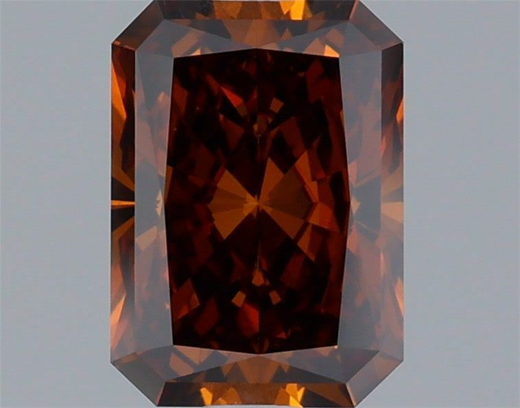 Radiant Fancy Deep Orange Lab-grown Diamond 1.1ct VVS2 loose diamond