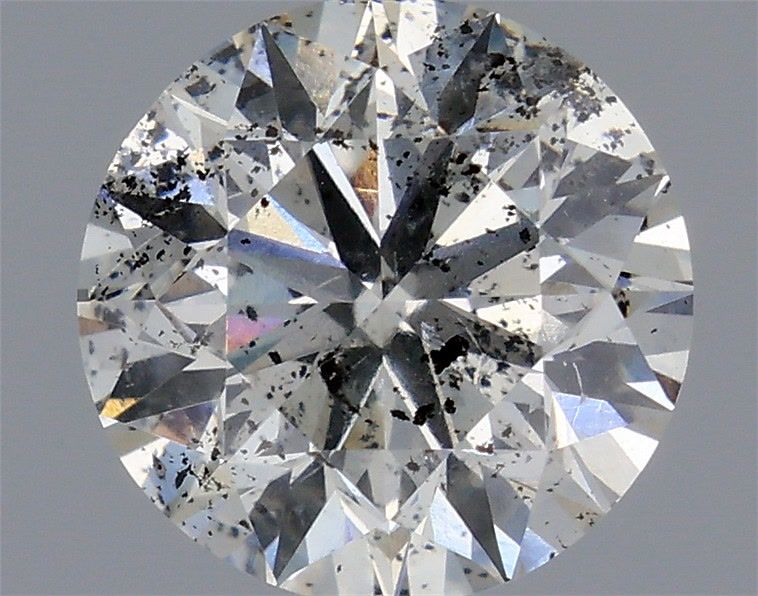 Round Faint Gray Natural Diamond 1.01ct I1 loose diamond
