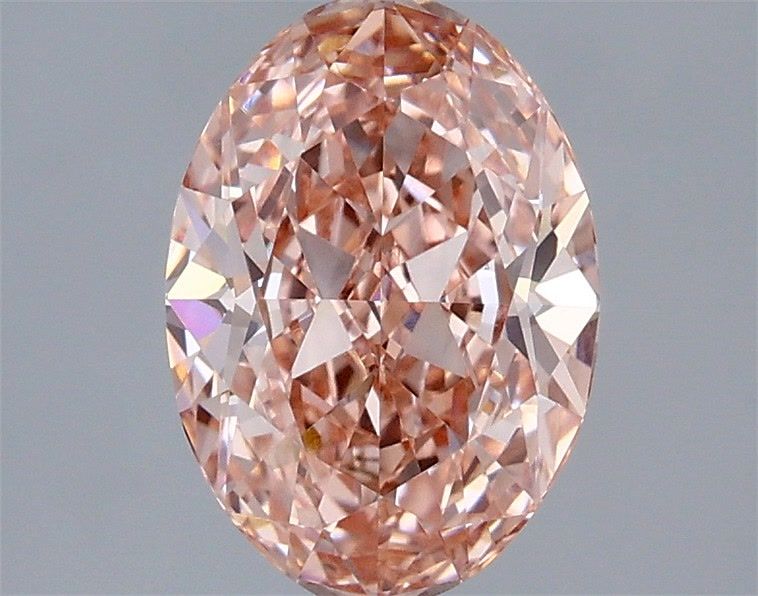 Oval Fancy Vivid Pink Lab-grown Diamond 1.76ct VVS2 loose diamond