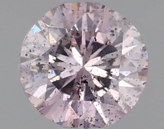 Round Fancy Purplish Pink Natural Diamond 0.37ct I1 loose diamond