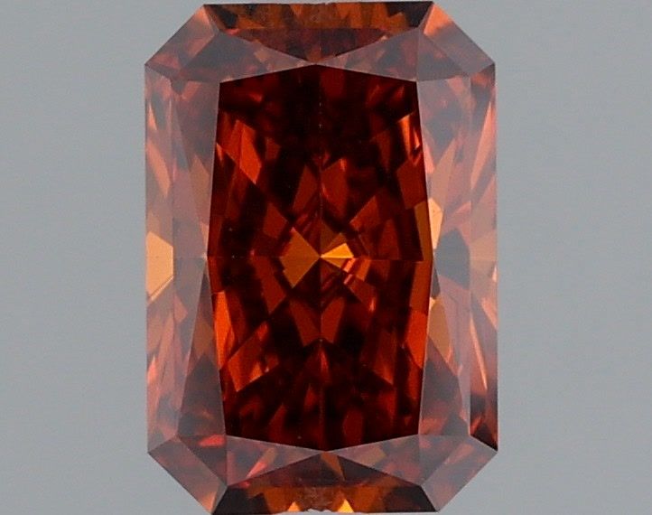 Radiant Fancy Vivid Orange Lab-grown Diamond 1ct VVS1 loose diamond