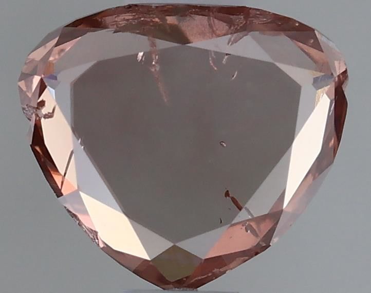 Heart Fancy Brown Pink Natural Diamond 0.43ct loose diamond