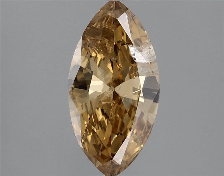 Marquise Fancy Brown Yellow Natural Diamond 0.73ct loose diamond