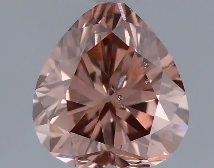 Pear Fancy Pink Brown Natural Diamond 0.25ct SI2 loose diamond