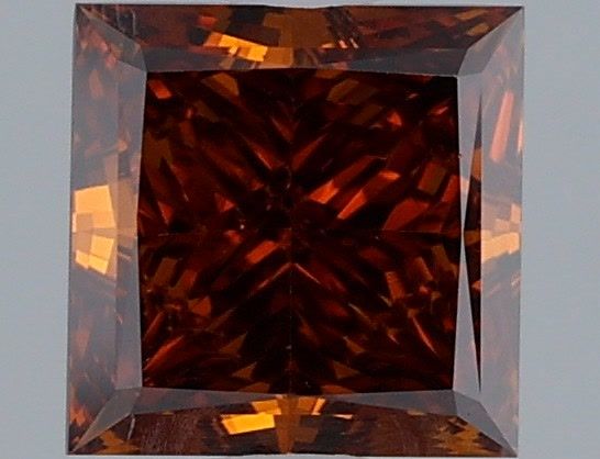Princess Fancy Deep Brownish Orange Lab-grown Diamond 1ct VS1 loose diamond