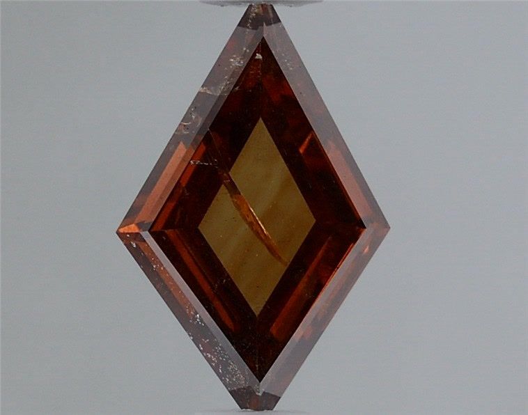 Lozenge Fancy Deep Brown Orange Natural Diamond 0.4ct loose diamond