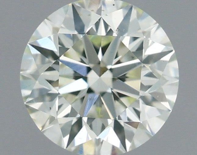 Round Very Light Yellow Green Natural Diamond 0.9ct VS2 loose diamond