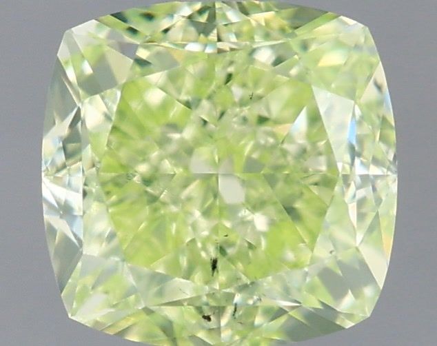 Cushion Fancy Yellow Green Natural Diamond 1.01ct SI1 loose diamond