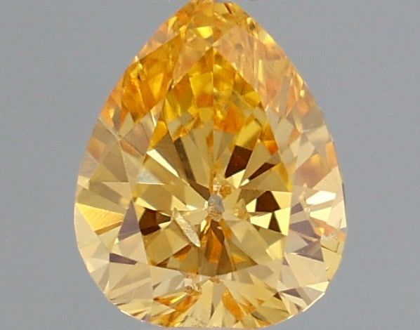 Pear Fancy Intense Yellowish Orange Natural Diamond 0.25ct loose diamond