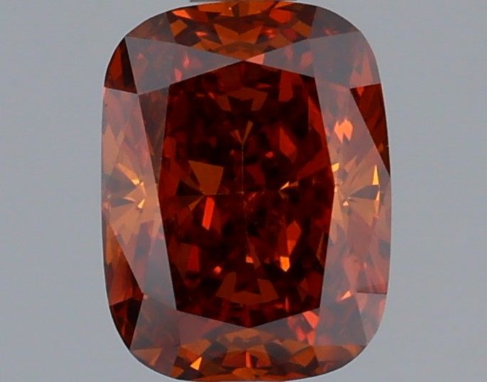 Cushion Fancy Deep Orange Lab-grown Diamond 1ct VS1 loose diamond