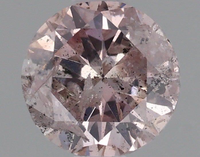 Round Fancy Brown Purple Natural Diamond 0.63ct loose diamond