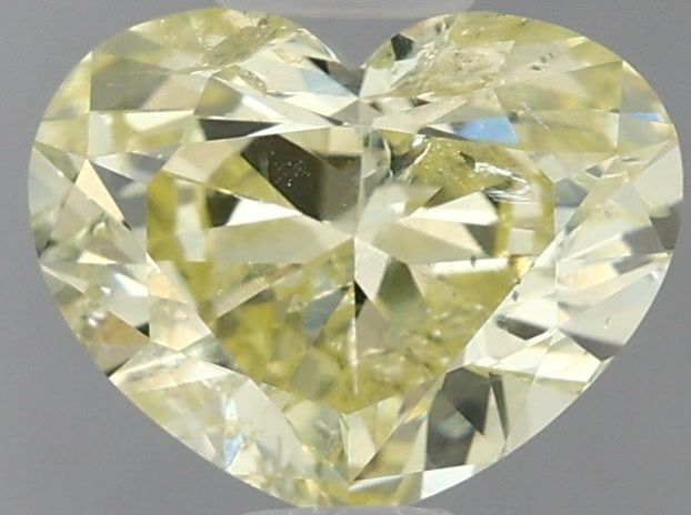 Heart Fancy Yellow Natural Diamond 1.02ct I2 loose diamond