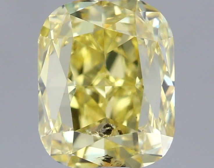 Radiant Fancy Intense Yellow Natural Diamond 1.01ct loose diamond