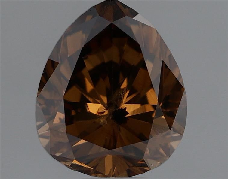 Pear Fancy Dark Brown Natural Diamond 0.98ct loose diamond