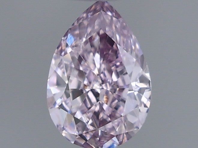 Pear Fancy Pink Purple Natural Diamond 0.19ct VS2 loose diamond