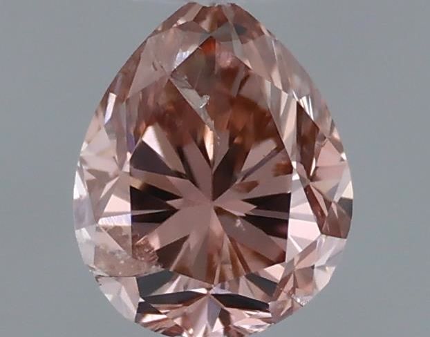 Pear Fancy Brownish Orangey Pink Natural Diamond 0.28ct loose diamond