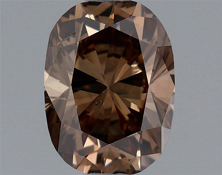 Cushion Fancy Dark Orangey Brown Natural Diamond 1.31ct loose diamond