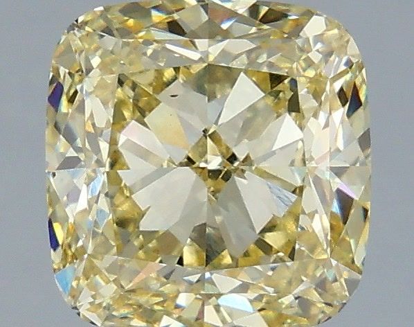 Cushion Fancy Yellow Lab-grown Diamond 2.51ct VS1 loose diamond