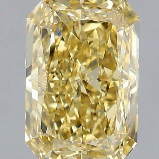 Radiant Fancy Intense Yellow Lab-grown Diamond 1.02ct VS2 loose diamond