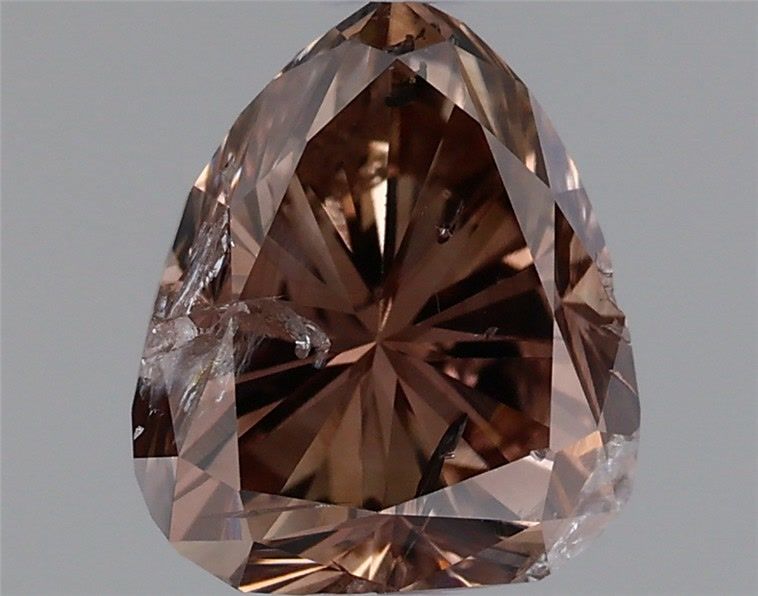 Pear Fancy Dark Orangey Brown Natural Diamond 1.03ct loose diamond