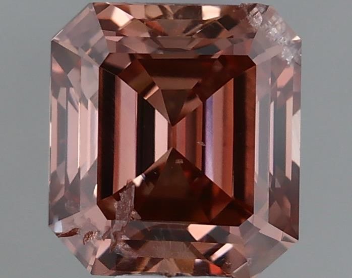 Emerald Fancy Deep Brown Pink Natural Diamond 0.52ct loose diamond