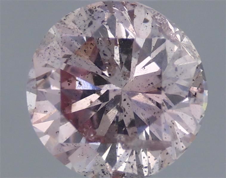 Round Fancy Brownish Purple Pink Natural Diamond 0.5ct loose diamond