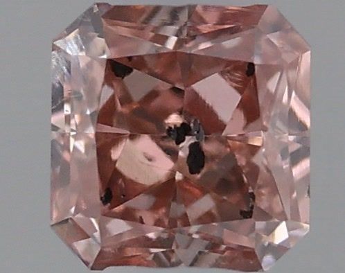 Square Radiant Fancy Intense Pink Natural Diamond 0.15ct I1 loose diamond