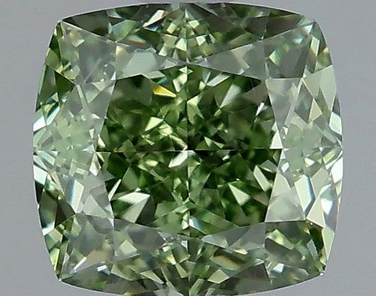 Cushion Fancy Vivid Green Lab-grown Diamond 1.02ct VVS2 loose diamond
