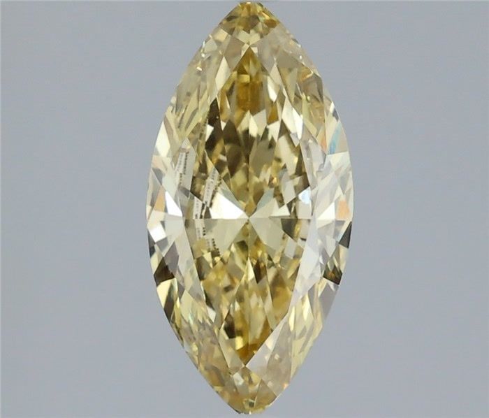 Marquise Fancy Intense Yellow Lab-grown Diamond 1.46ct VVS2 loose diamond