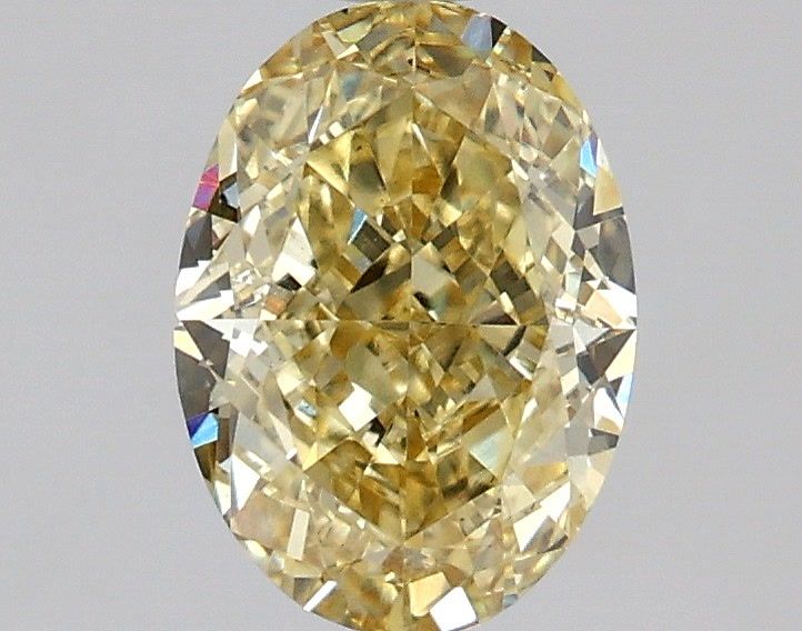 Oval Fancy Intense Yellow Lab-grown Diamond 1.04ct VS1 loose diamond