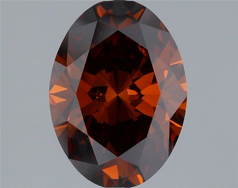Oval Fancy Deep Orange Lab-grown Diamond 2.05ct VS1 loose diamond