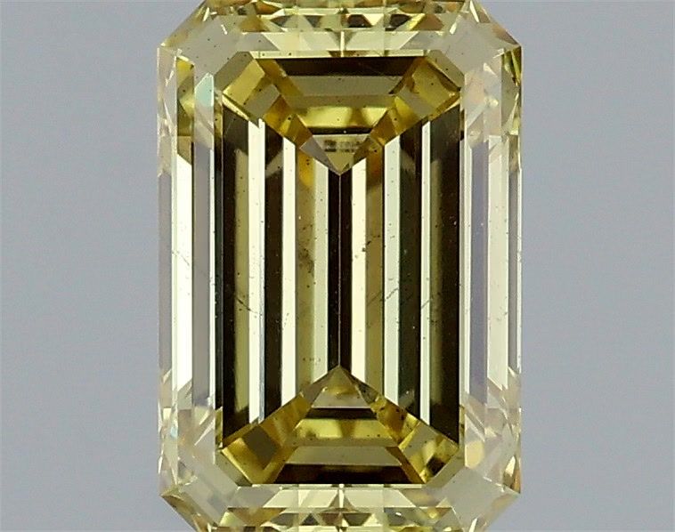 Emerald Fancy Intense Yellow Lab-grown Diamond 1.12ct SI1 loose diamond