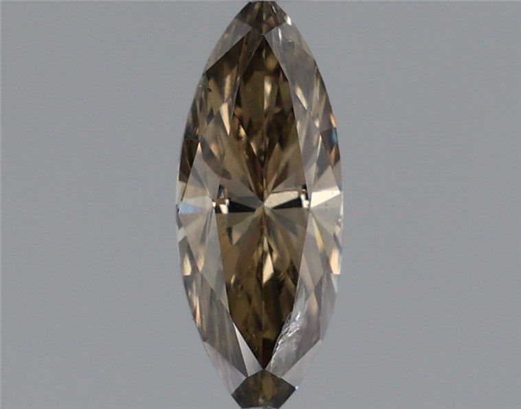 Marquise Fancy Dark Yellowish Green Gray Natural Diamond 0.39ct loose diamond