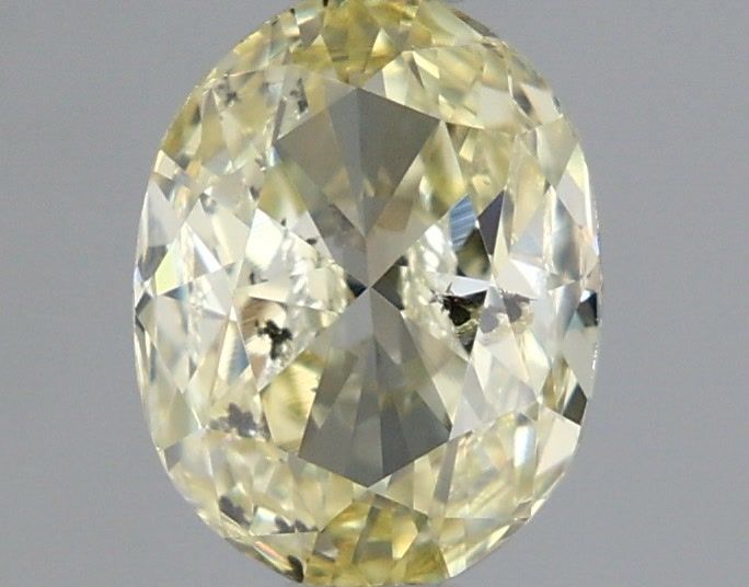 Oval Fancy Yellow Natural Diamond 0.9ct I1 loose diamond