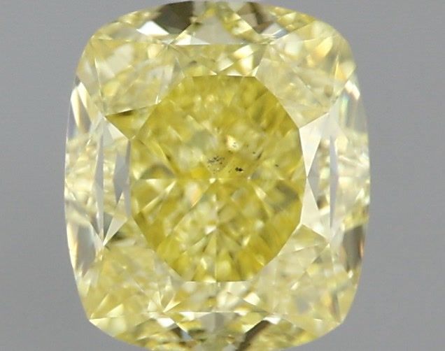 Cushion Fancy Intense Yellow Natural Diamond 1.01ct SI1 loose diamond