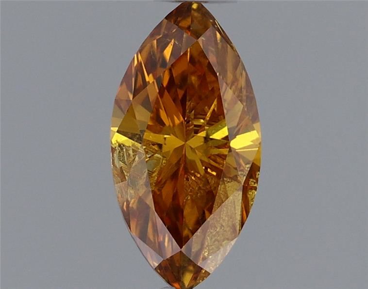 Marquise Fancy Deep Yellow Orange Natural Diamond 0.4ct loose diamond
