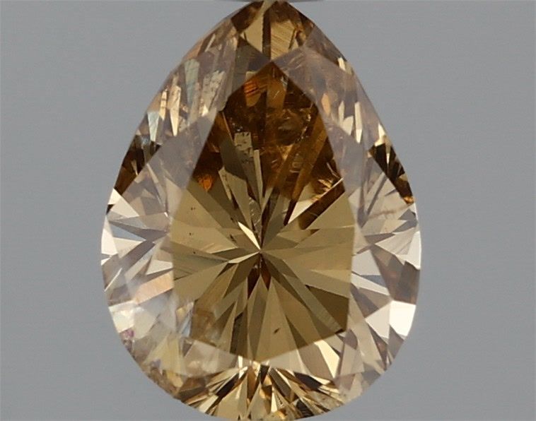 Pear Fancy Brown Yellow Natural Diamond 1.31ct loose diamond