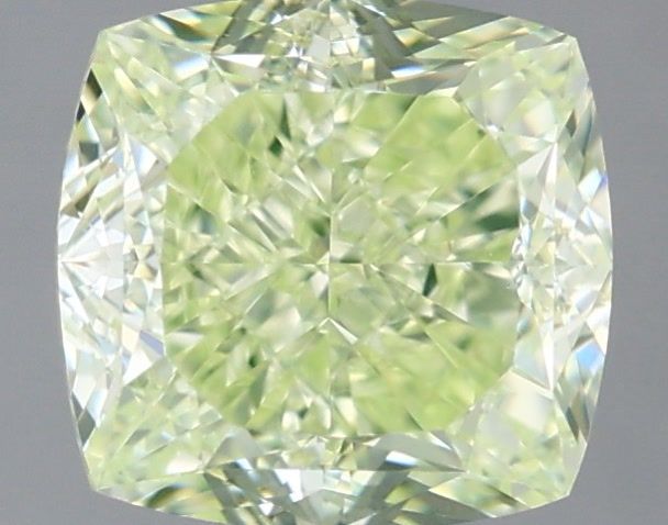 Cushion Fancy Yellow Green Natural Diamond 1.31ct VS1 loose diamond