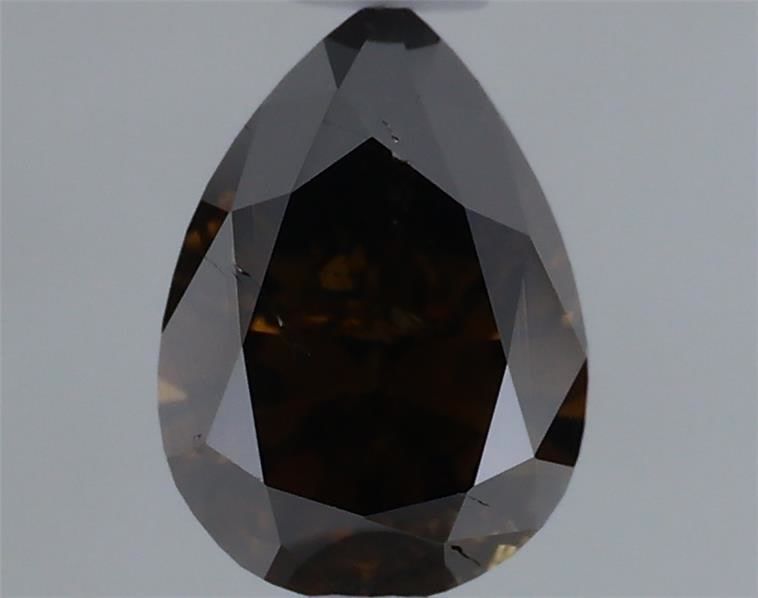 Pear Fancy Dark Brown Natural Diamond 0.5ct loose diamond