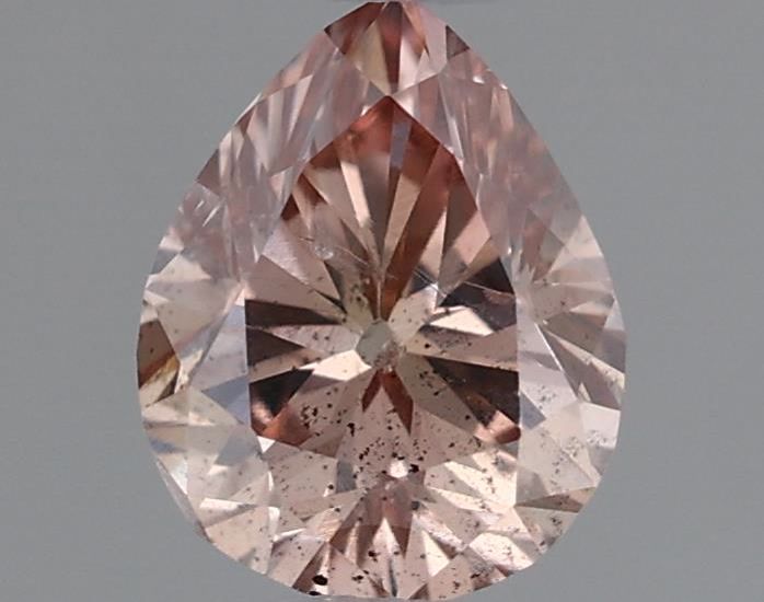 Pear Fancy Brown Pink Natural Diamond 0.33ct loose diamond