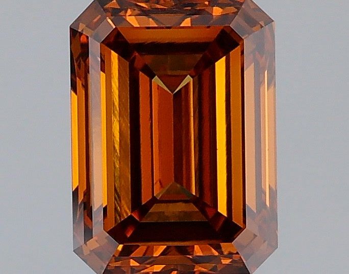 Emerald Fancy Deep Brownish Orange Lab-grown Diamond 1.7ct VVS2 loose diamond