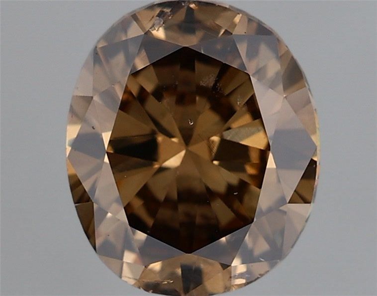 Oval Fancy Dark Yellowish Brown Natural Diamond 1.02ct loose diamond