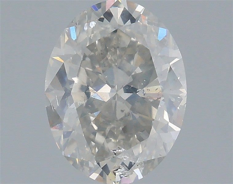 Oval Faint Gray Natural Diamond 1.5ct I1 loose diamond