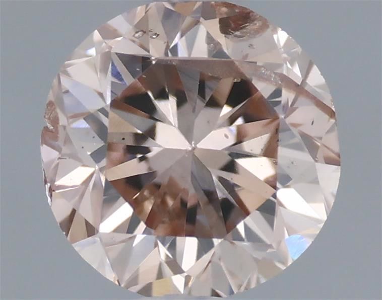 Round Fancy Pinkish Brown Natural Diamond 0.47ct loose diamond