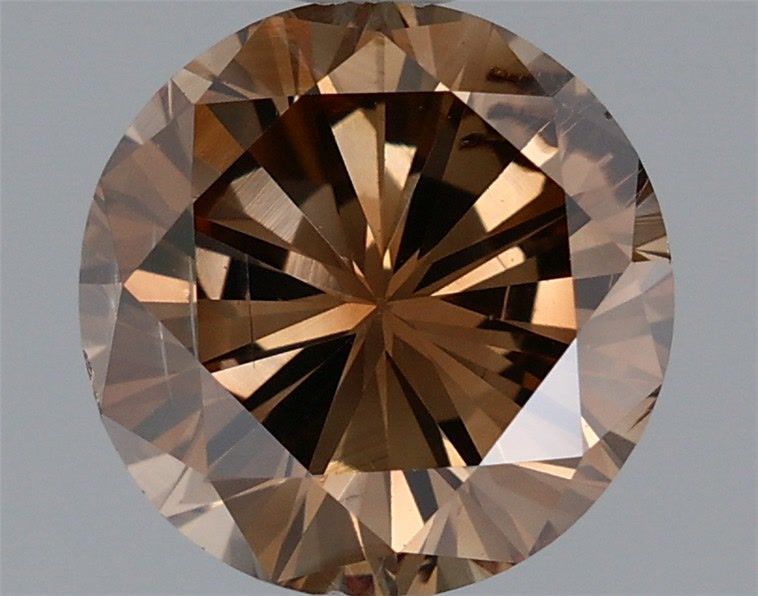 Round Fancy Dark Orangey Brown Natural Diamond 1.64ct loose diamond