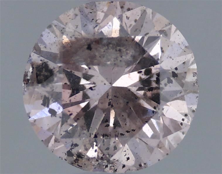 Round Fancy Brownish Purple Pink Natural Diamond 0.47ct loose diamond