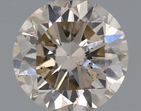 Round Very Light Brown Natural Diamond 0.31ct SI1 loose diamond