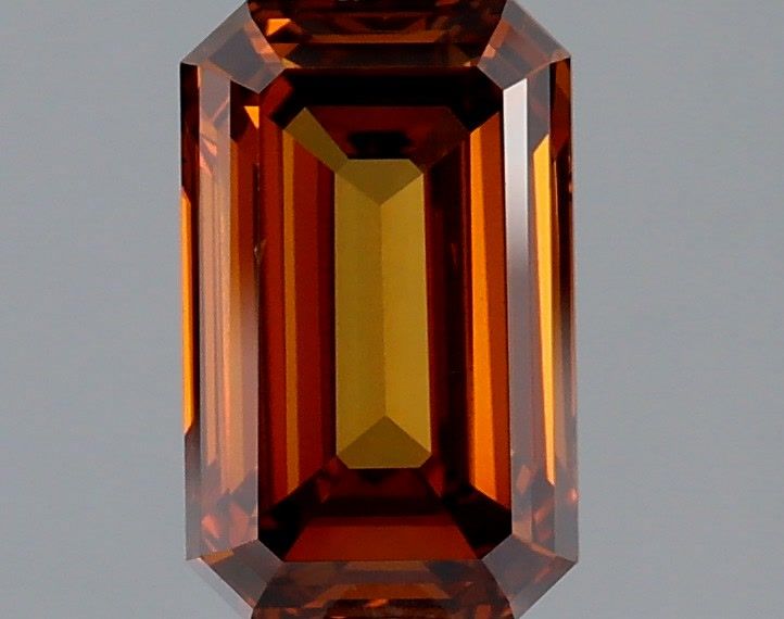 Emerald Fancy Vivid Brownish Orange Lab-grown Diamond 1.67ct VVS2 loose diamond